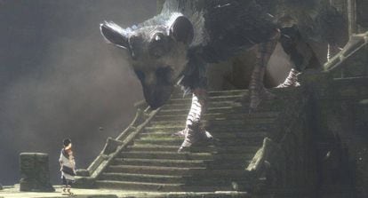 A moment from 'The Last Guardian'.