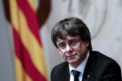 Former Catalan premier Carles Puigdemont may seek to be reinstated from a distance.