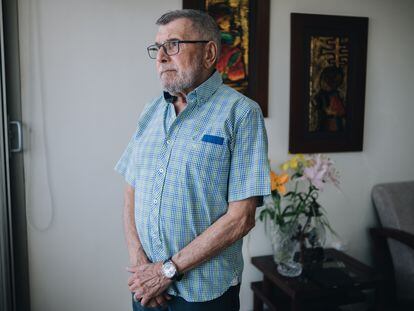 Martín Mestre, Nancy's father, at his home in Barranquilla, Colombia; April 20, 2023.