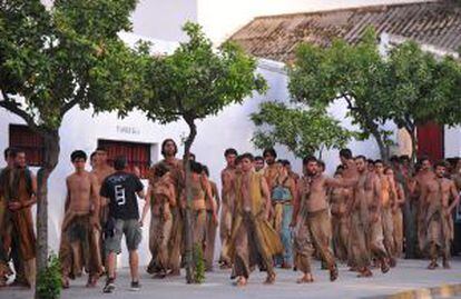 The shoot of 'Game of Thrones' in Osuna, Seville.