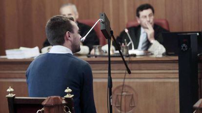 Daniel testifies in court.