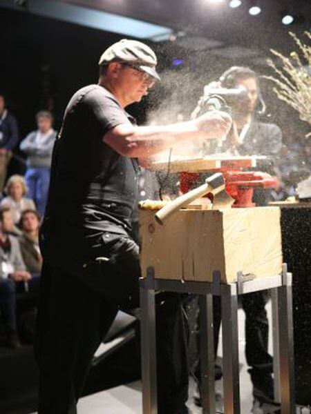 Cutting-edge cuisine: Stefan Weisner gets creative.