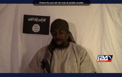 Amédy Coulibaly appears in a video that was released after his death.