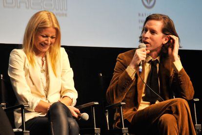 Gwyneth Paltrow and Wes Anderson at a 2011 event celebrating the 10th anniversary of 'The Royal Tenenbaums.'