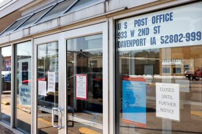Two men have been sentenced over a robbery at a U.S. post office.