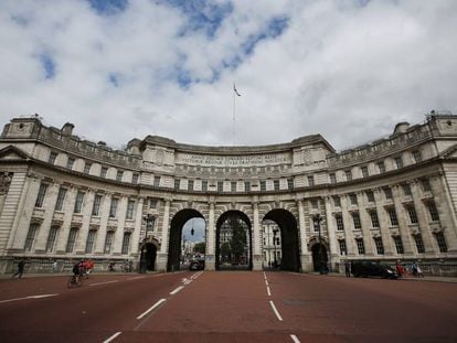 The Admiralty Arch in London.