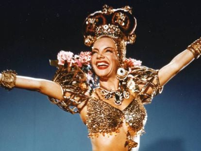 Brazilian singer Carmen Miranda.