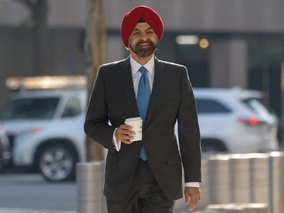 World Bank President Ajay Banga on his first day at work in Washington on June 2.