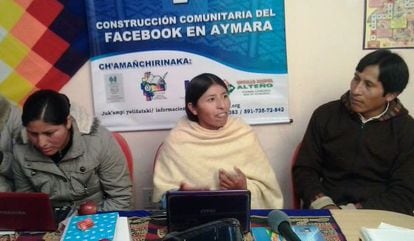 Members of the group tasked with translating Facebook into Aymara.