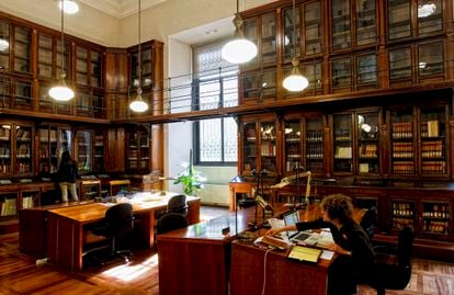 The Cervantes room of Spain‘s National Library. 