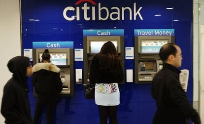 A small unit of Citigroup has moved its headquarters to Spain.