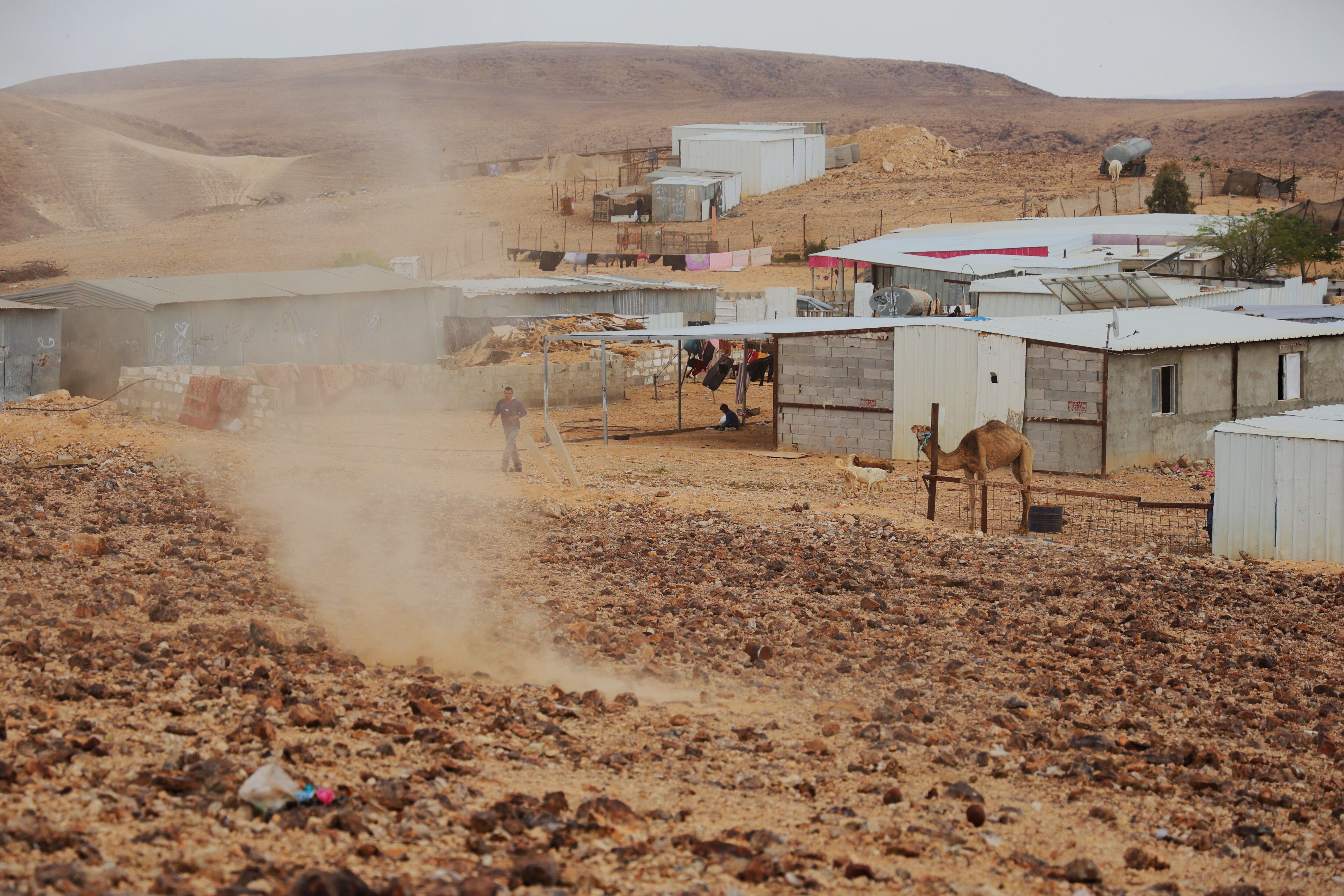 View of Alfurah, the town where Iran's attack left Amina, a seven-year-old girl, seriously injured.