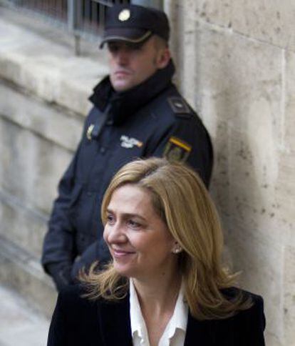 Cristina de Borbón was forced to testify in a Palma de Mallorca courthouse on February 8.
