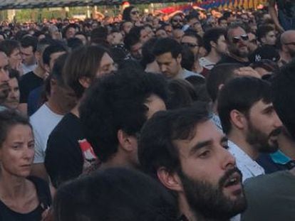 Many attendees missed out on performances as they waited to get in to the Madrid event