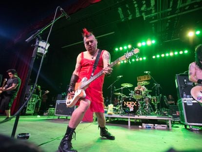 Fat Mike and NOFX at the Marquee Theater in Tempe, Arizona on April 17, 2016.