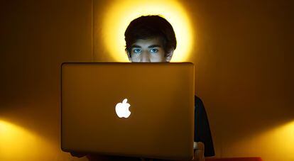 Aaron Swartz in an image taken a few months before he committed suicide.