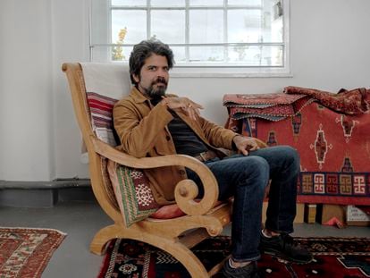 Intellectual Pankaj Mishra, in the living room of his London home. 