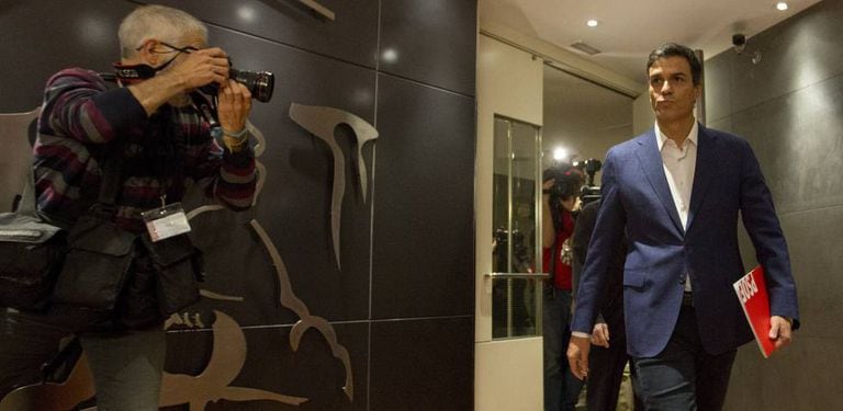 Pedro Sánchez in the Spanish Congress on Saturday.