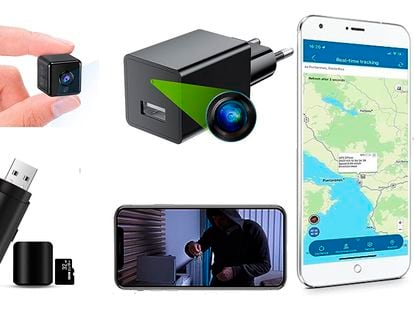Surveillance cameras and GPS tracking devices that can be easily bought and concealed.
