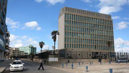 The United States Interests Section in Havana.