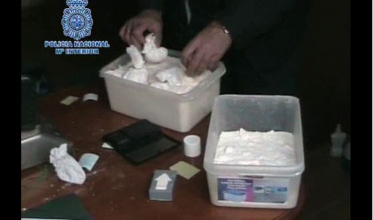 Cocaine seized in 2012 in Murcia under the supervision of the police chief now under arrest.