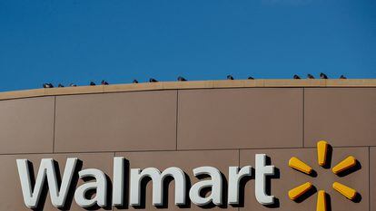 Walmart's logo is seen outside one of the stores in Chicago, Illinois, U.S., November 20, 2018.