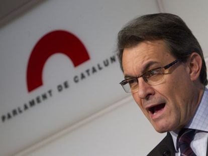 Artur Mas speaks after hearing the Constitutional Court&#039;s ruling. 