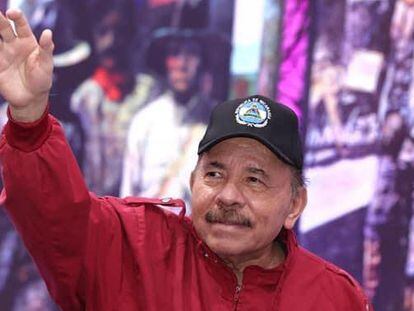 Daniel Ortega during his last appearance in Managua.
