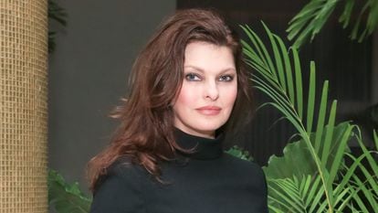 Linda Evangelista at a party in Miami in February 2014.