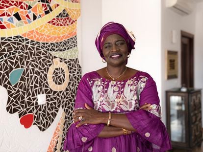 Aminata Touré, candidate for President of Senegal, at her home in Dakar on July 10.