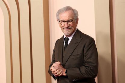Steven Spielberg, who produced 'Maestro', was also in attendance at the Beverly Hilton Hotel in California.