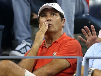 Toni Nadal during a match.
