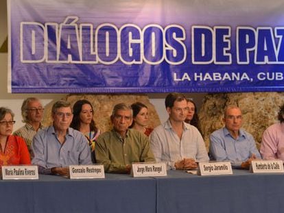 Colombian government negotiators in Havana.