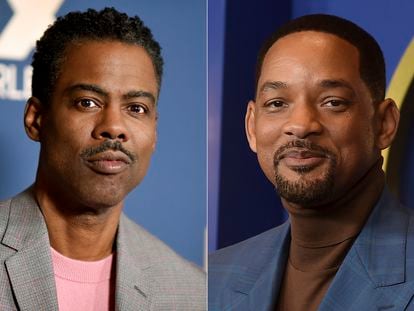 Comedian Chris Rock (left) and actor Will Smith.