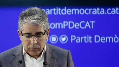 Francesc Homs is now a deputy for the Catalan Democratic Party.