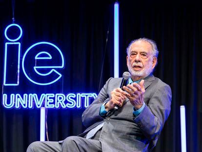 Filmmaker Francis Ford Coppola at his lecture in Madrid, Spain, last Tuesday.