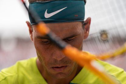 Rafael Nadal during the French Open final in Paris, France, on June 5, 2022.
