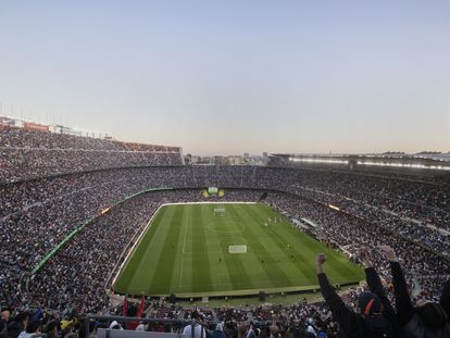 The Camp Nou with 92,522 spectators attending Sunday's Kings League final.