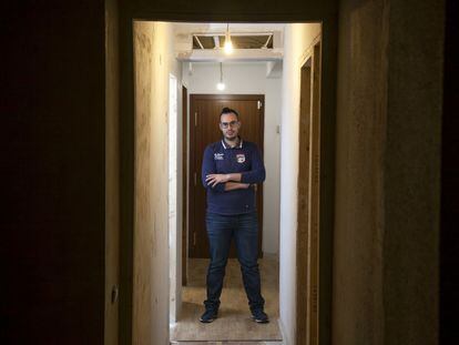 Isidro Barquero found people squatting in his house in Vallecas while it was being refurbished