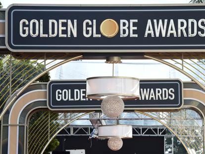 The red carpet of the 2020 Golden Globe Awards.