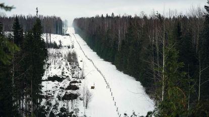 Finland's border with Russia near the town of Imatra, March 18, 2023