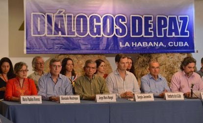 Colombian government negotiators in Havana.