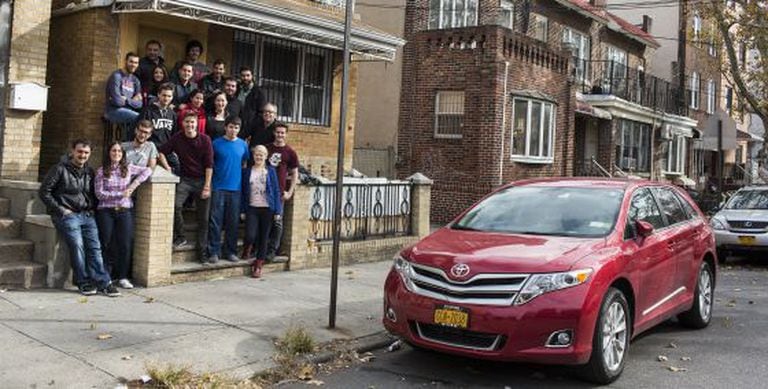 Upstairs downstairs: Some of the young Spaniards taking part in the StartupsMansion project.