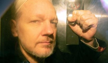 Julian Assange in London in May 2019.