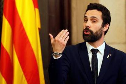 Catalan House Speaker Roger Torrent would be in breach of the law if he were to allow Puigdemont's remote appointment.