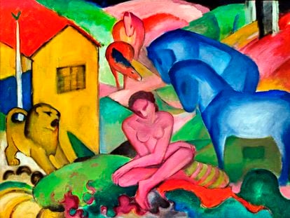 'The Dream' (1912), by Franz Marc (1880-1916).