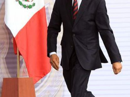 Peña Nieto in Mexico DF last Friday.