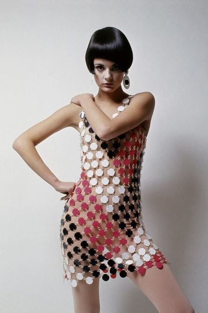 In the late 1960s, Spanish-French designer Paco Rabanne created dresses that reflected a world that had been revolutionized by the space age and the sexual liberation movement.