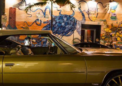 A potent success symbol parked in downtown Miami.